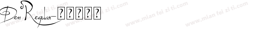 Den Regular字体转换